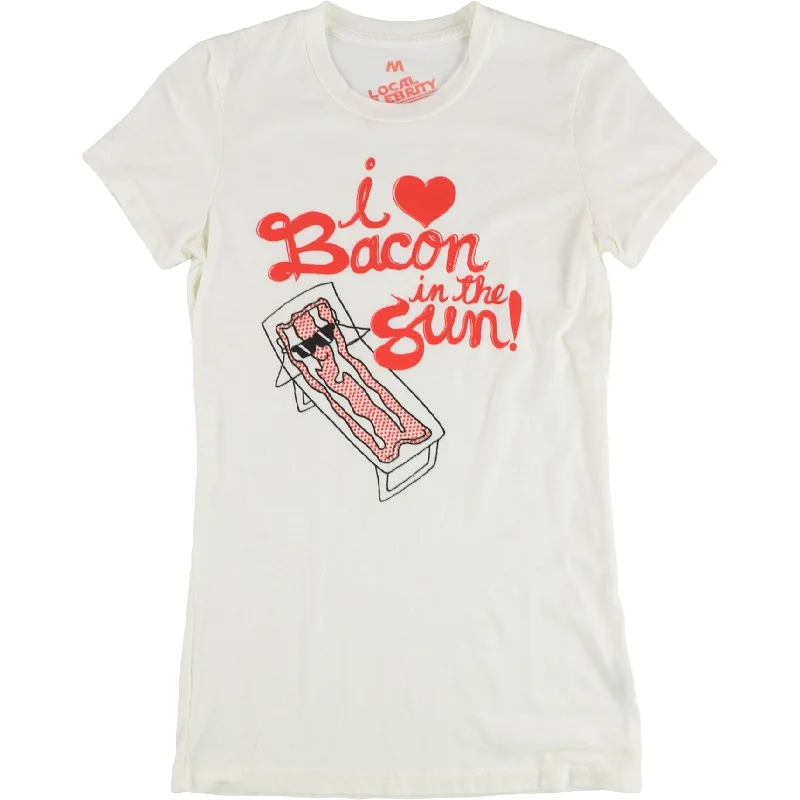 Statement T-ShirtsLocal Celebrity Womens I Love Bacon In The Sun Graphic T-Shirt