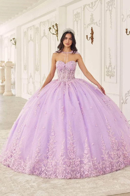 TightestLadivine 15723 - Cape Embellished Ballgown