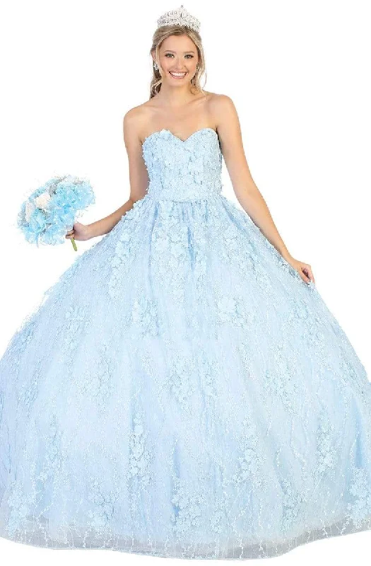 TightropeMay Queen - LK140 Floral Applique Sweetheart Ballgown